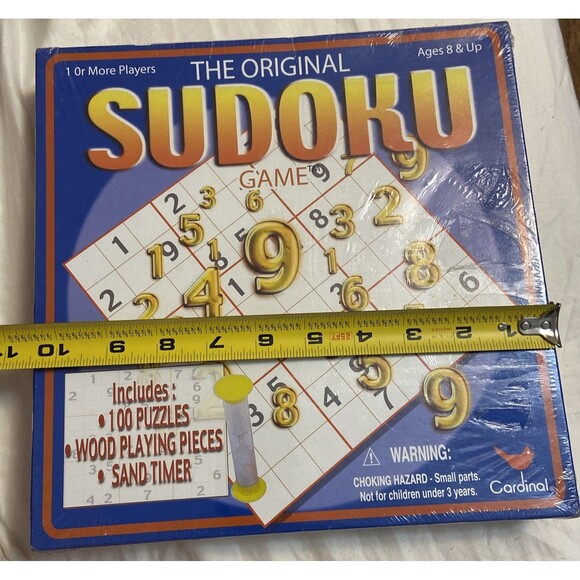 The Original Sudoku Board Game (Cardinal, 2005) New Sealed Box Wooden Pieces - Picture 8 of 9